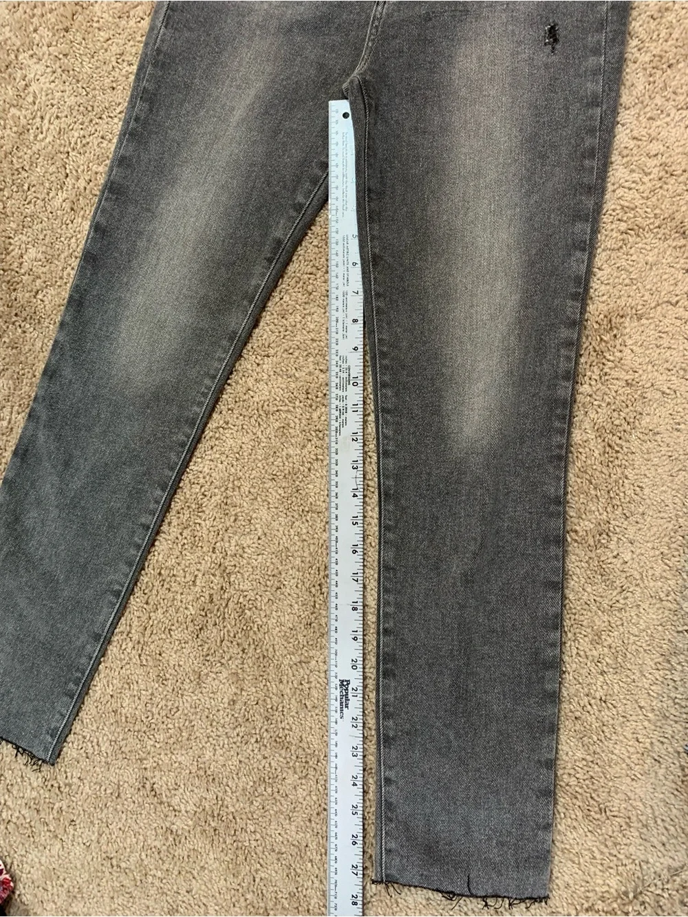 pistola Gray High-Rise Straight Leg Jeans with Button-Fly - Picture 9 of 10